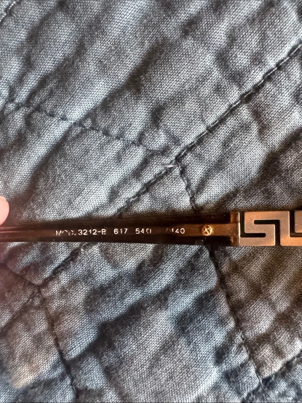 Versace Tortoiseshell Cat Eye Glasses with Greek Key Detail